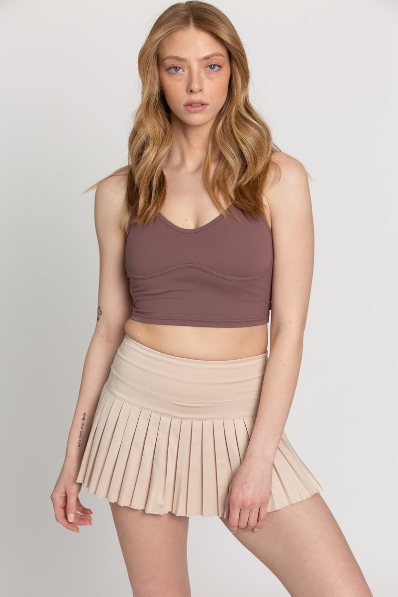 Gold Hinge Tennis Skirt Baja Beige VACE