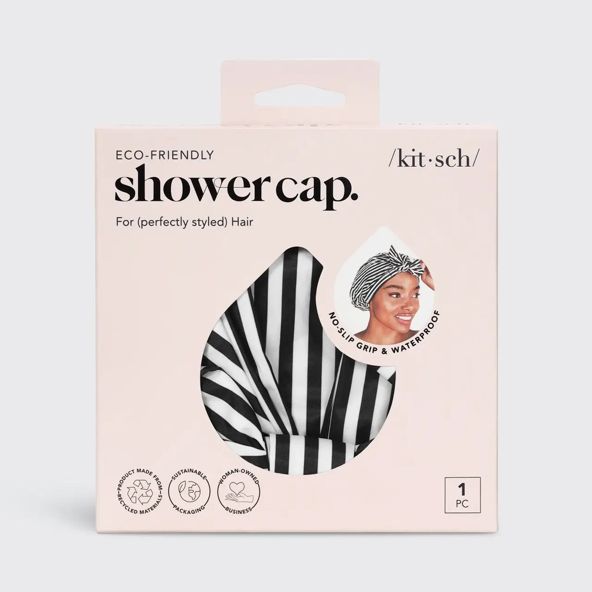 KITSCH Shower Cap Stripes VACE