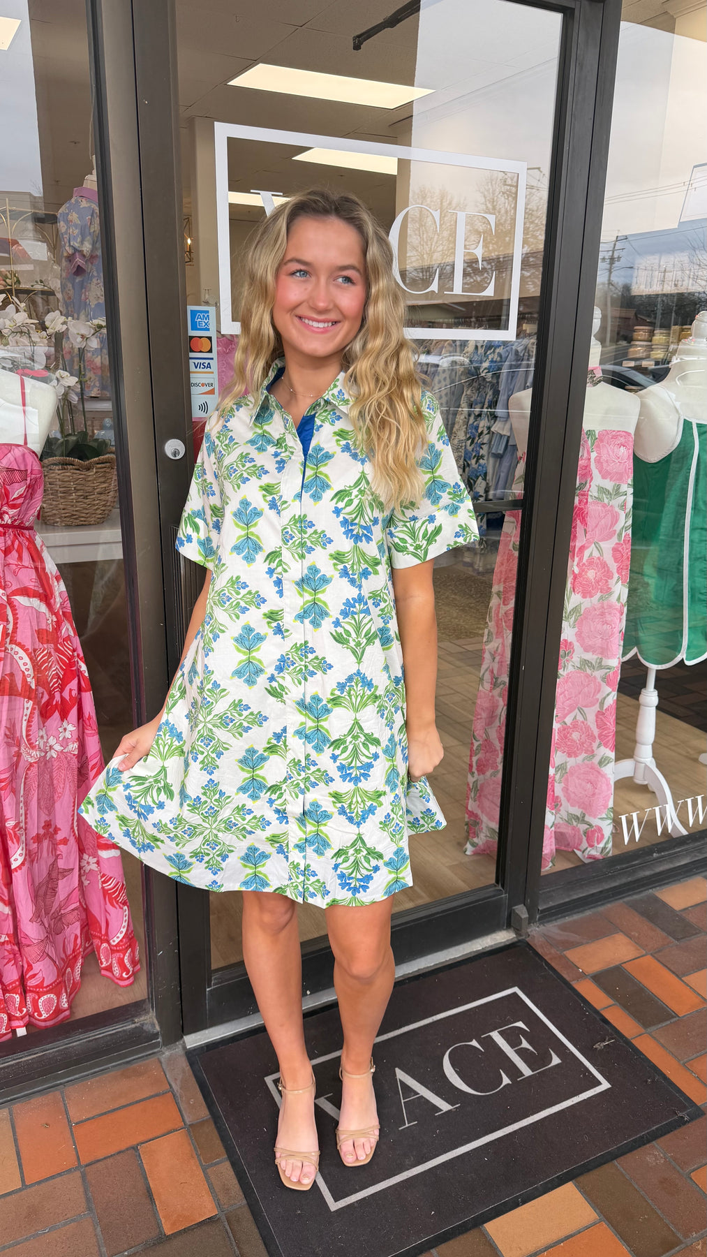 Brylie Dress- Blue