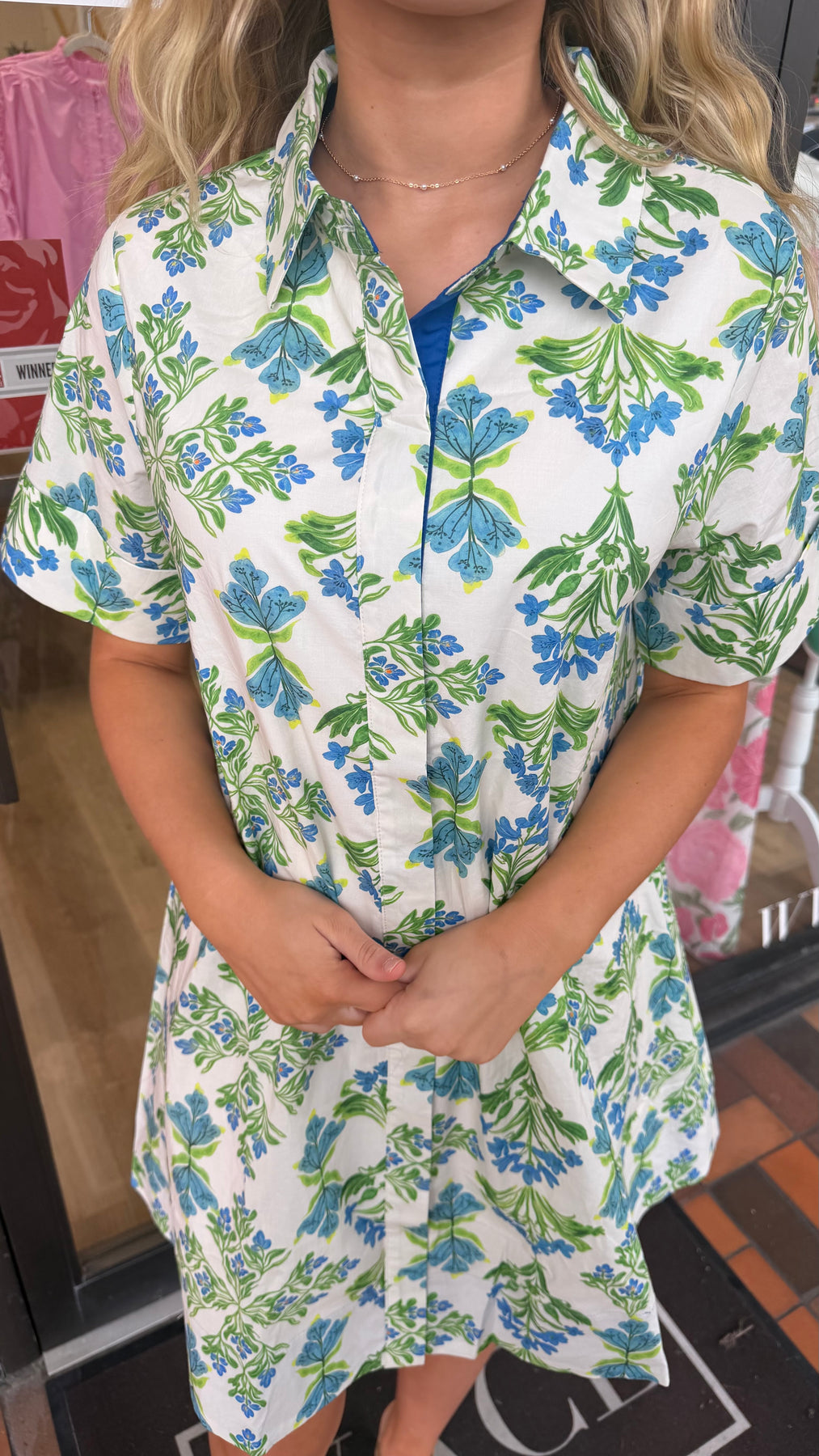 Brylie Dress- Blue