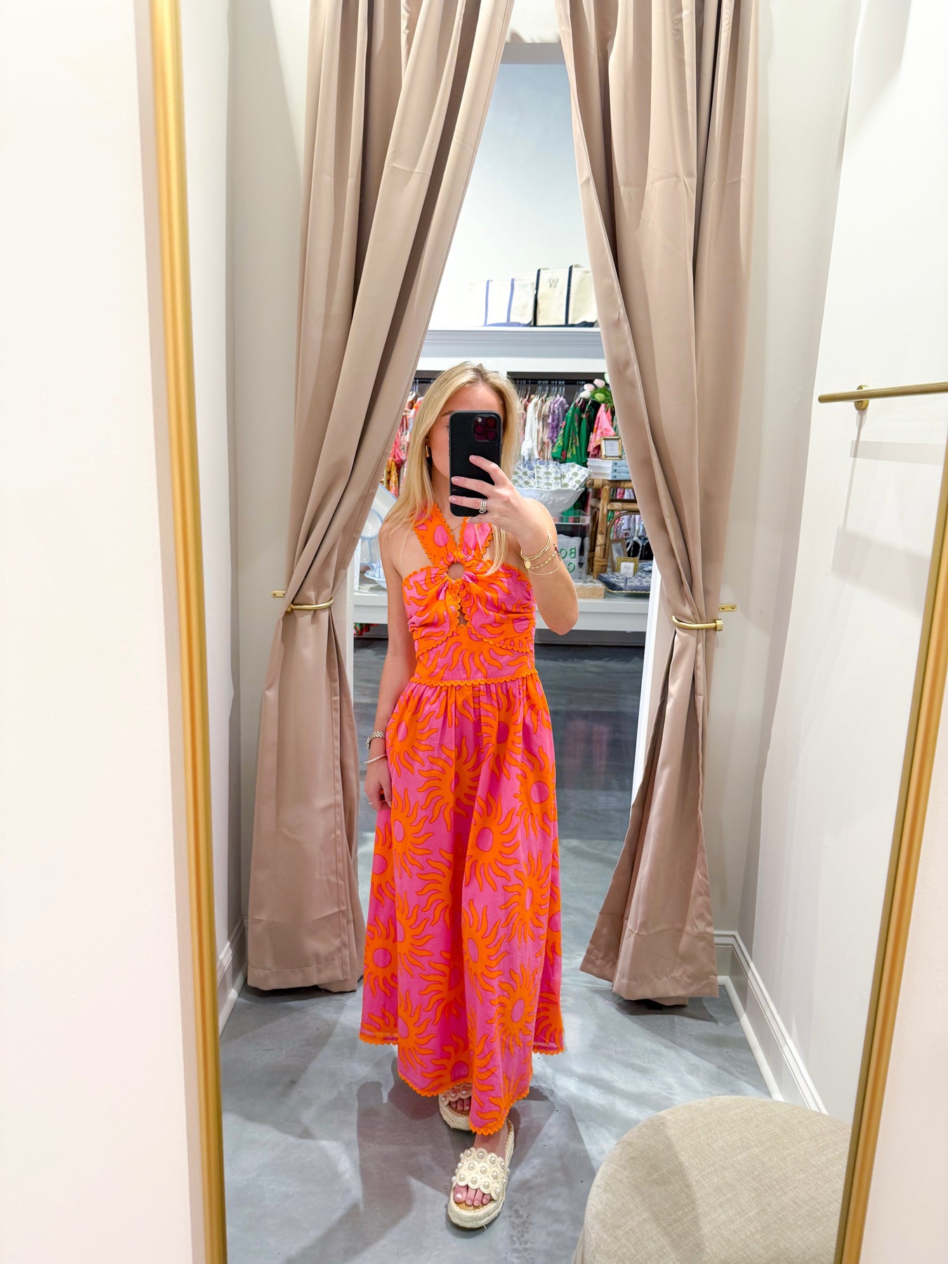 cross dress design Elegant Red Cross Halter Backless Maxi Dress for a Stylish Summer Vaca Canary Houze