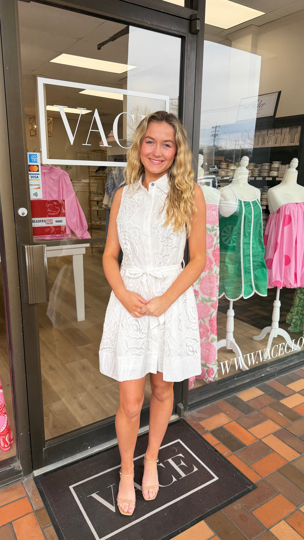 Elizabeth Dress- White