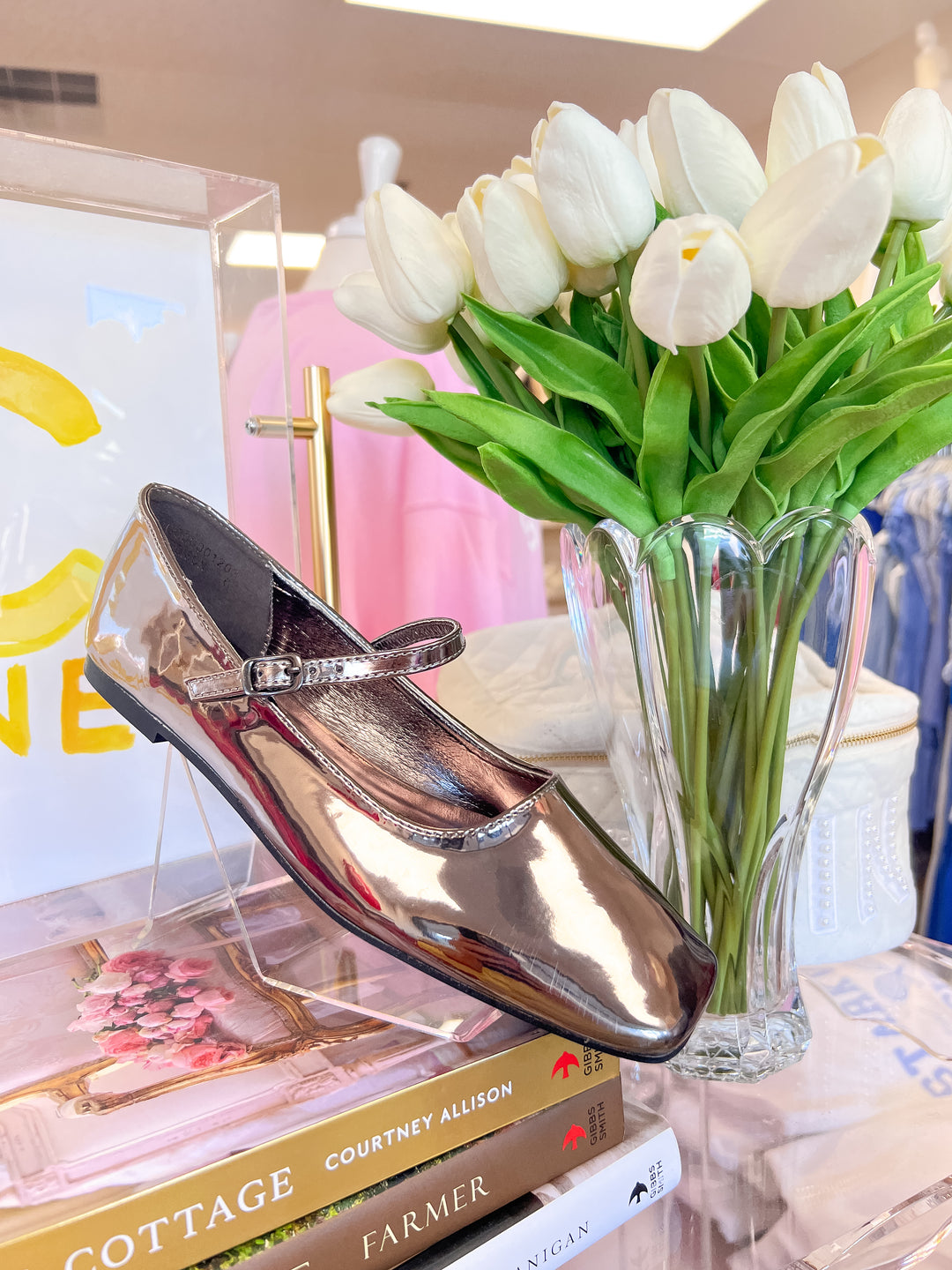 Pewter ballet flats 2025