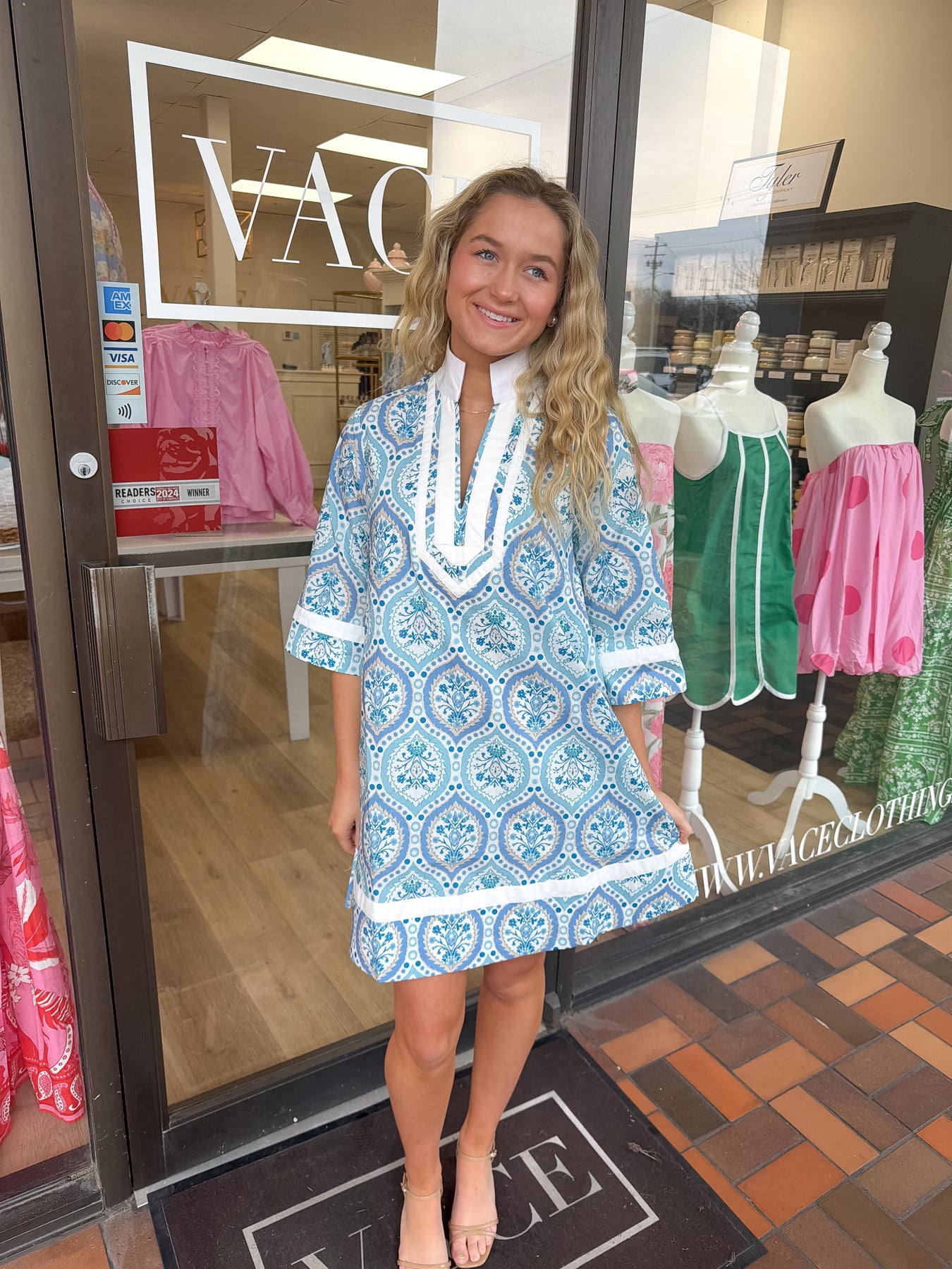 Kayla Dress- Light Blue