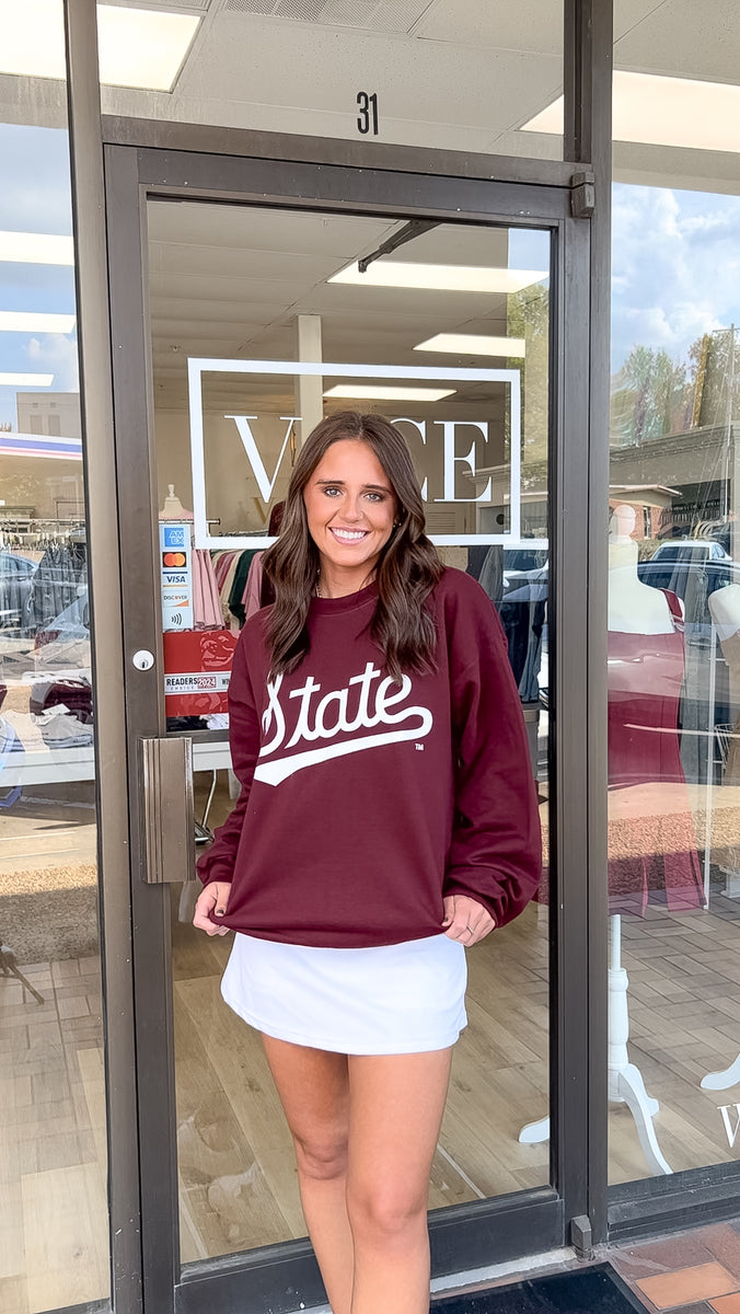 State Script Sweatshirt- Maroon – VACE