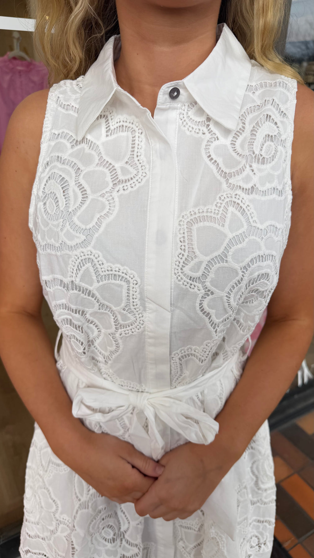 Elizabeth Dress- White